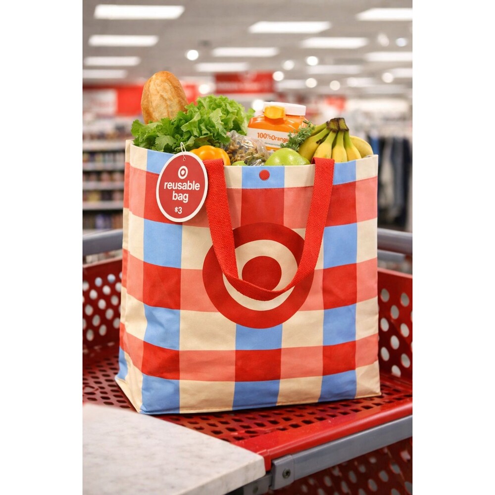 Target Reusable Shopping Tote Bag Reduce, Reuse, Recycle LOT OF 5